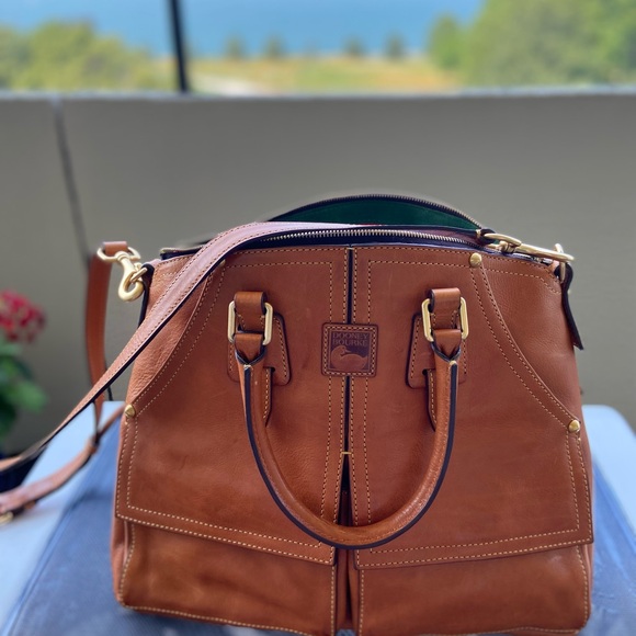 Dooney and Bourke Clayton Florentine Leather in Natural $250 - Picture 12 of 12